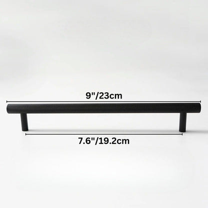 Residence Supply Hole to Hole: 7.6" / 19.2cm / Black Cucao Knob & Pull Bar