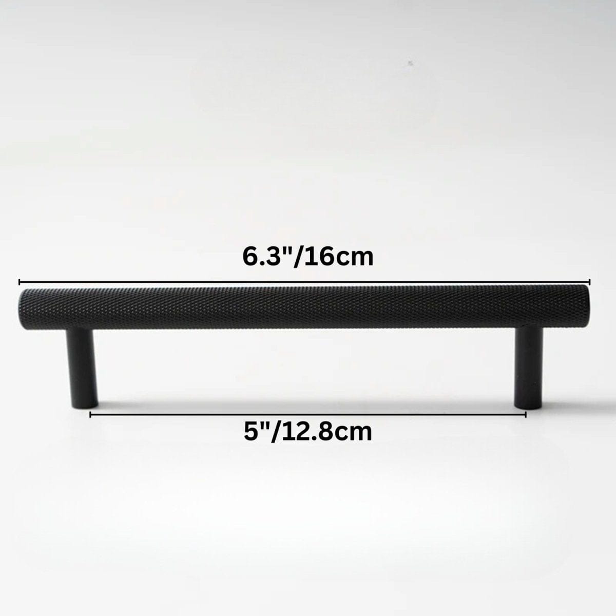 Residence Supply Hole to Hole: 5" / 12.8cm / Black Cucao Knob & Pull Bar