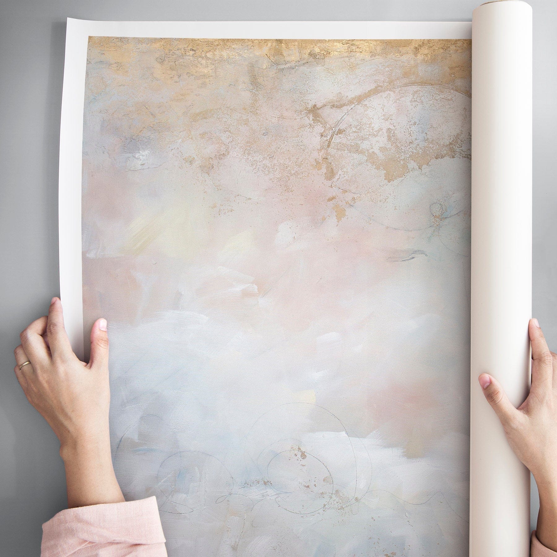 Julia Contacessi Fine Art Custom Canvas Print Blushing Breeze - Canvas Print