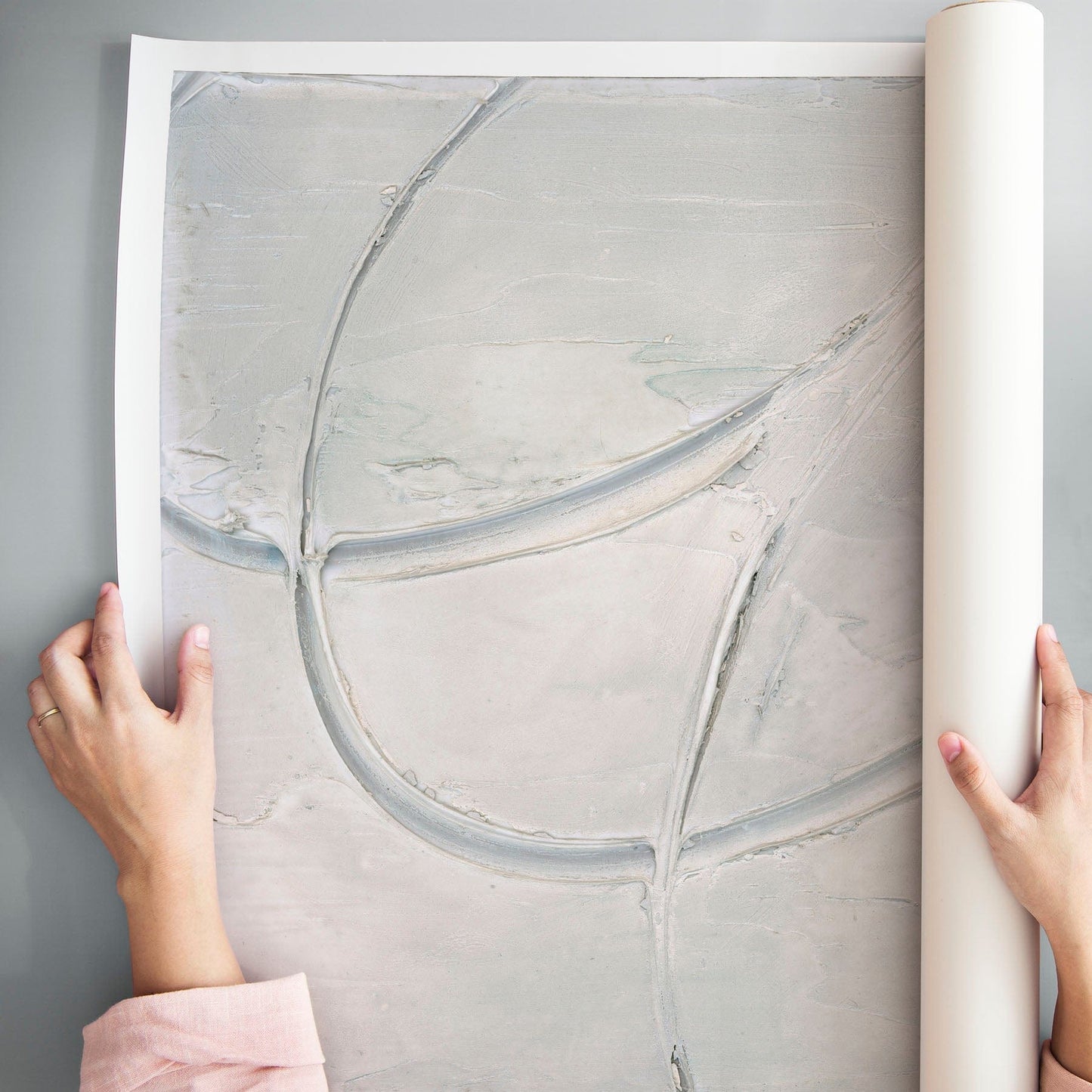 Julia Contacessi Fine Art Custom Canvas Print Rolled / Unframed / 53x53 Traces No. 5 - Canvas Print