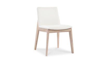 Moe's DECO OAK DINING CHAIR CREAM WHITE- SET OF TWO