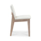 Moe's DECO OAK DINING CHAIR CREAM WHITE- SET OF TWO