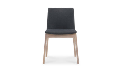 Moe's DECO OAK DINING CHAIR DARK GREY- SET OF TWO