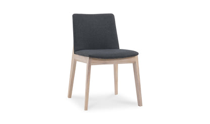 Moe's DECO OAK DINING CHAIR DARK GREY- SET OF TWO