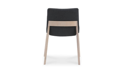 Moe's DECO OAK DINING CHAIR DARK GREY- SET OF TWO