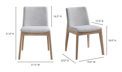 Moe's DECO OAK DINING CHAIR- SET OF TWO