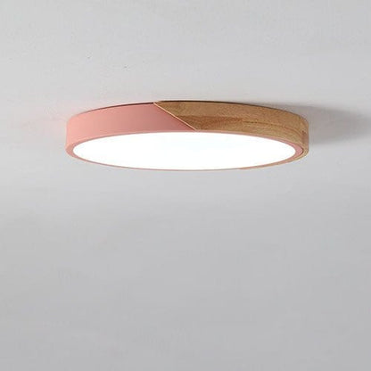 Residence Supply Pink Round / Small - 9" x 9" / 23cm x 23cm - 18W / Warm White 3000K Delphi Ceiling Light