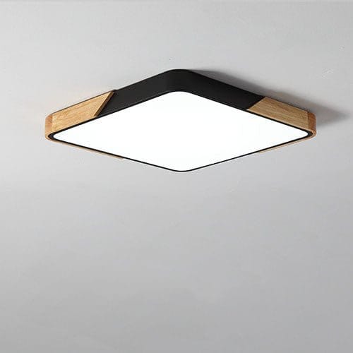 Residence Supply Black Square / Small - 9" x 9" / 23cm x 23cm - 18W / Warm White 3000K Delphi Ceiling Light