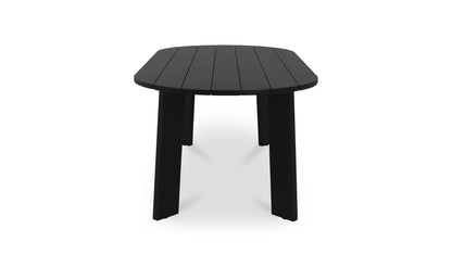 Moe's DELTA OUTDOOR DINING TABLE OVAL BLACK