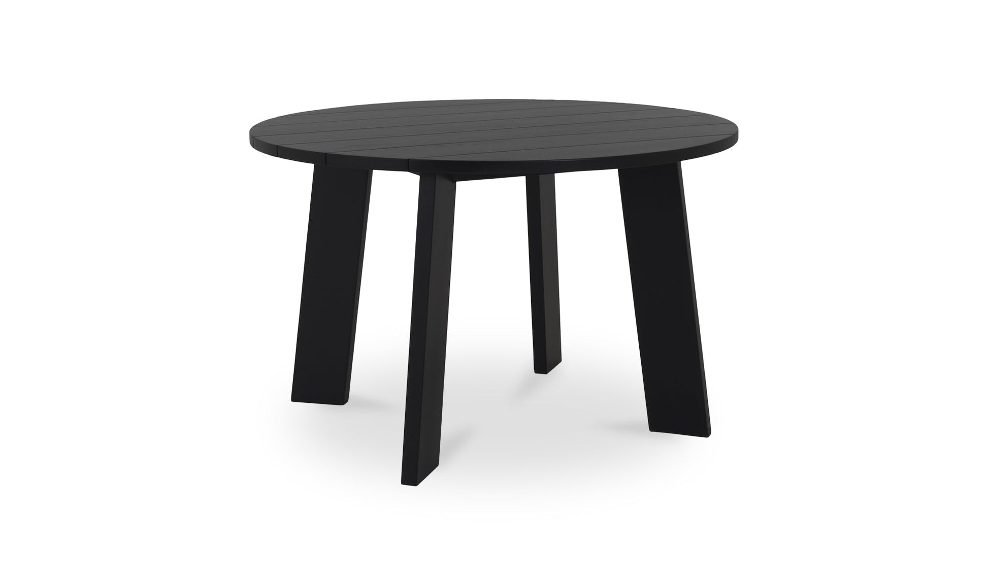 Moe's DELTA OUTDOOR DINING TABLE ROUND BLACK