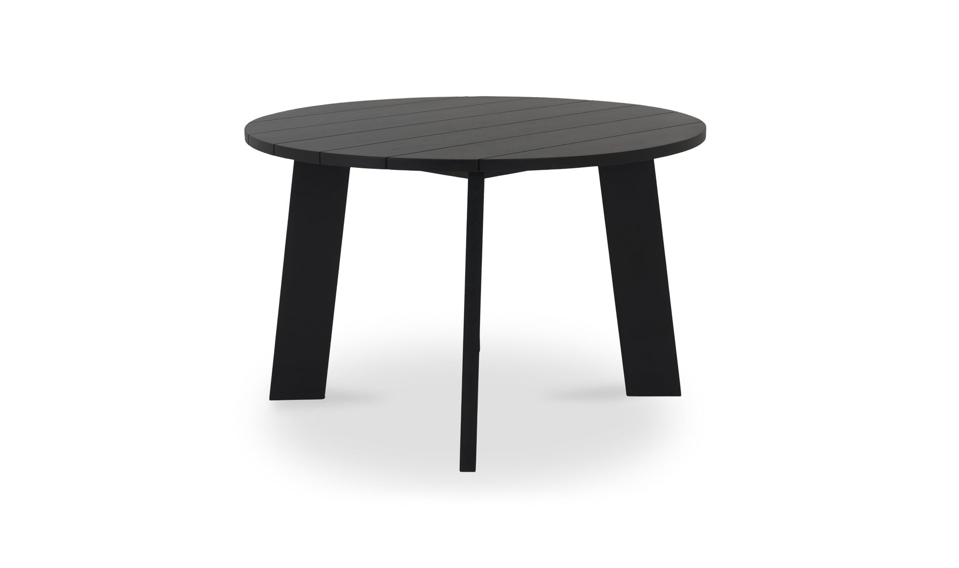 Moe's DELTA OUTDOOR DINING TABLE ROUND BLACK