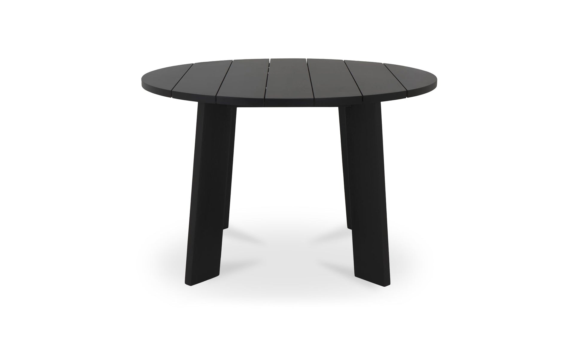 Moe's DELTA OUTDOOR DINING TABLE ROUND BLACK