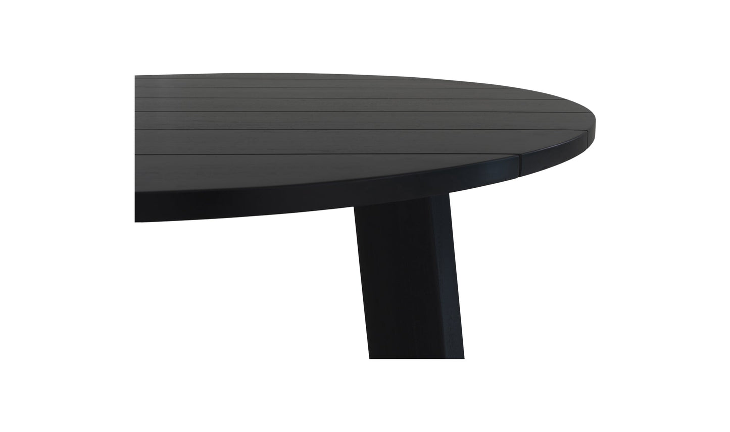 Moe's DELTA OUTDOOR DINING TABLE ROUND BLACK