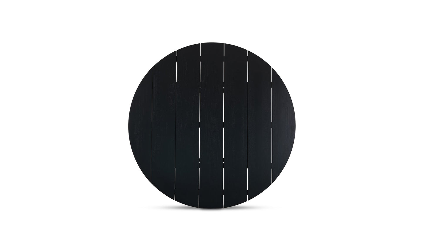 Moe's DELTA OUTDOOR DINING TABLE ROUND BLACK