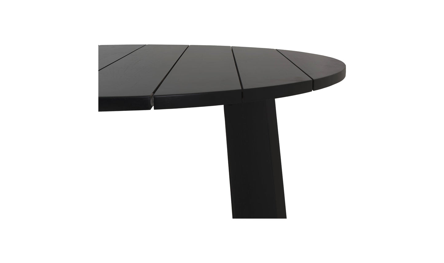 Moe's DELTA OUTDOOR DINING TABLE ROUND BLACK