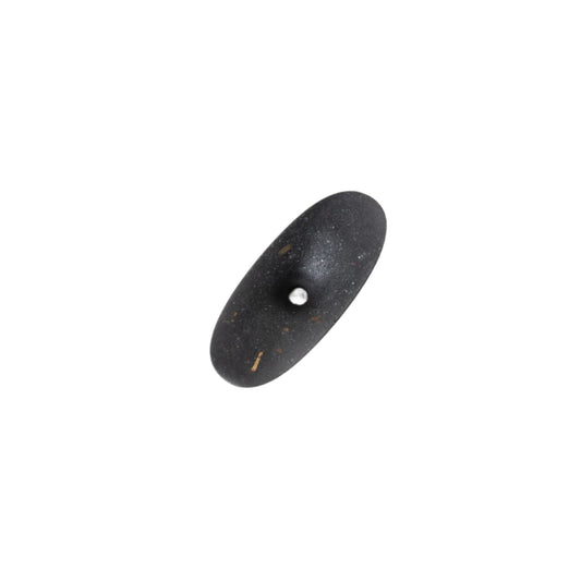 Dimple Coat Hook | Black Terrazzo