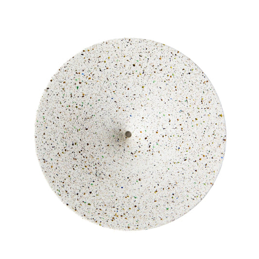 Dimple Wall Hook, Large | White Terrazzo