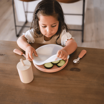 bug + bean kids dinnerware Silicone Suction Plate with Lid