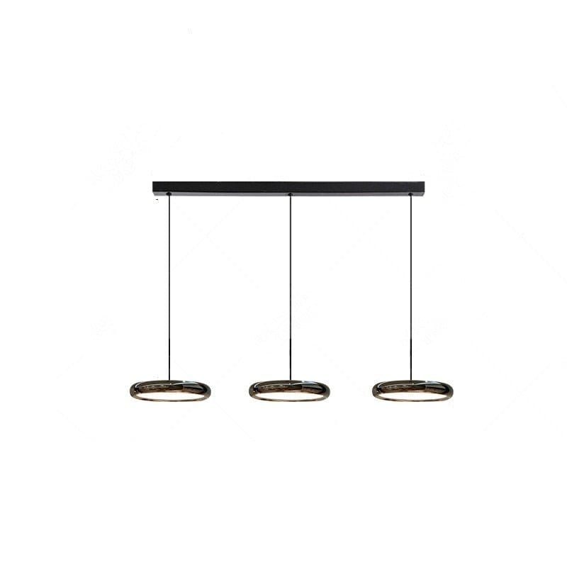 Residence Supply C - Pearl Black - 30.7" x 7.5" x 59.1" / 78" x 150cm - 27W / Warm White (3000K) Dita Pendant Light