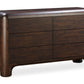 Moe's Dressers ROWAN 6 DRAWER DRESSER DARK BROWN