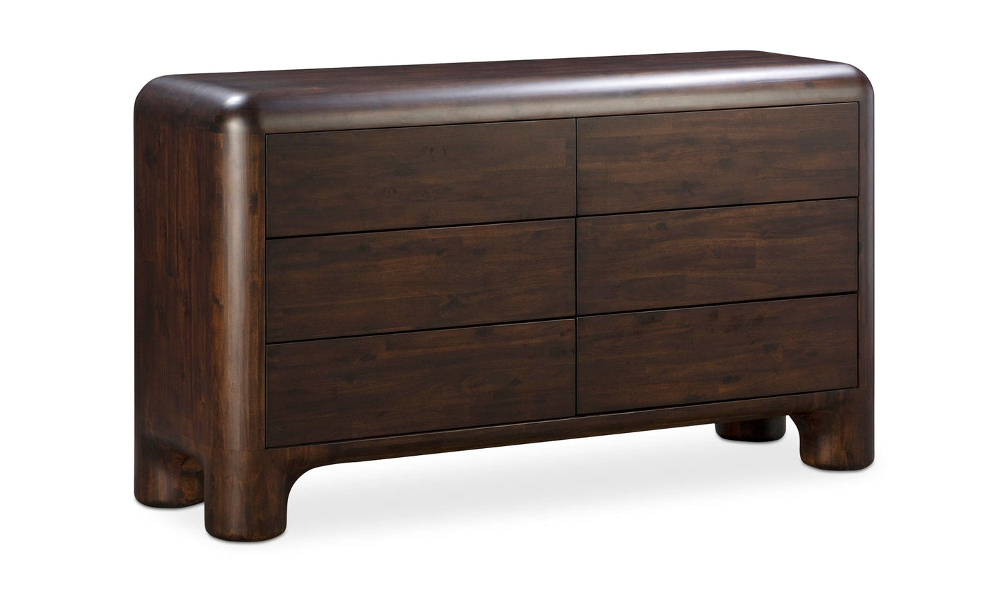 Moe's Dressers ROWAN 6 DRAWER DRESSER DARK BROWN