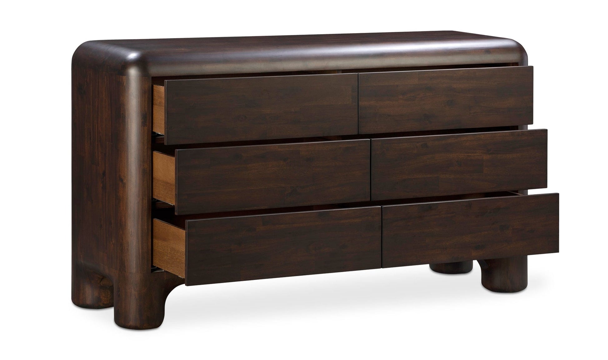 Moe's Dressers ROWAN 6 DRAWER DRESSER DARK BROWN