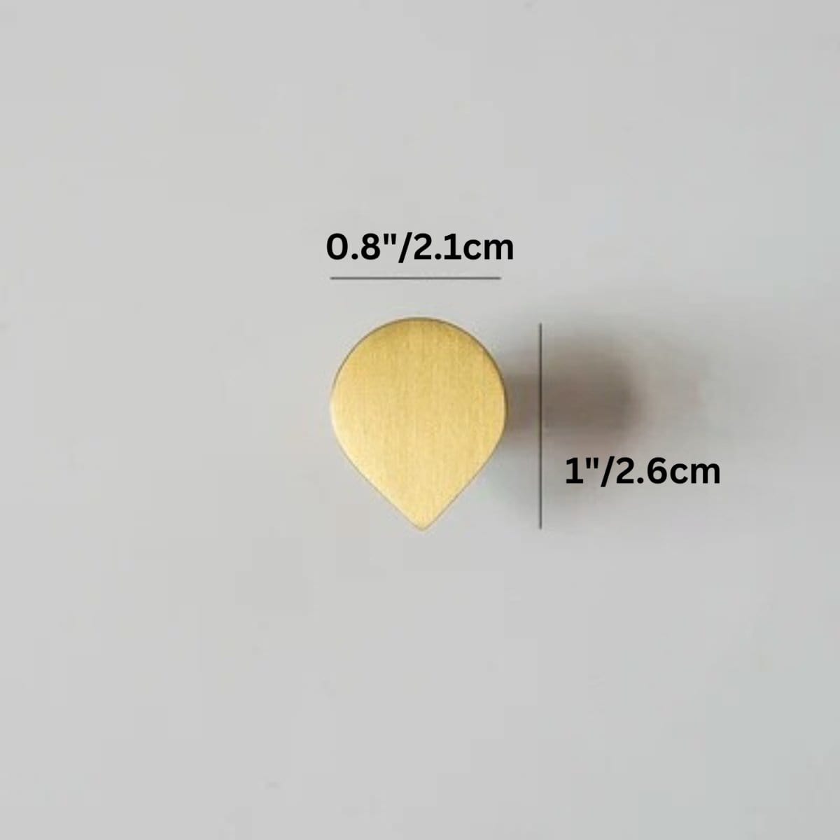 Residence Supply Knob: 0.8" x 1" / 2.1 x 2.6cm Dute Knob & Pull Bar