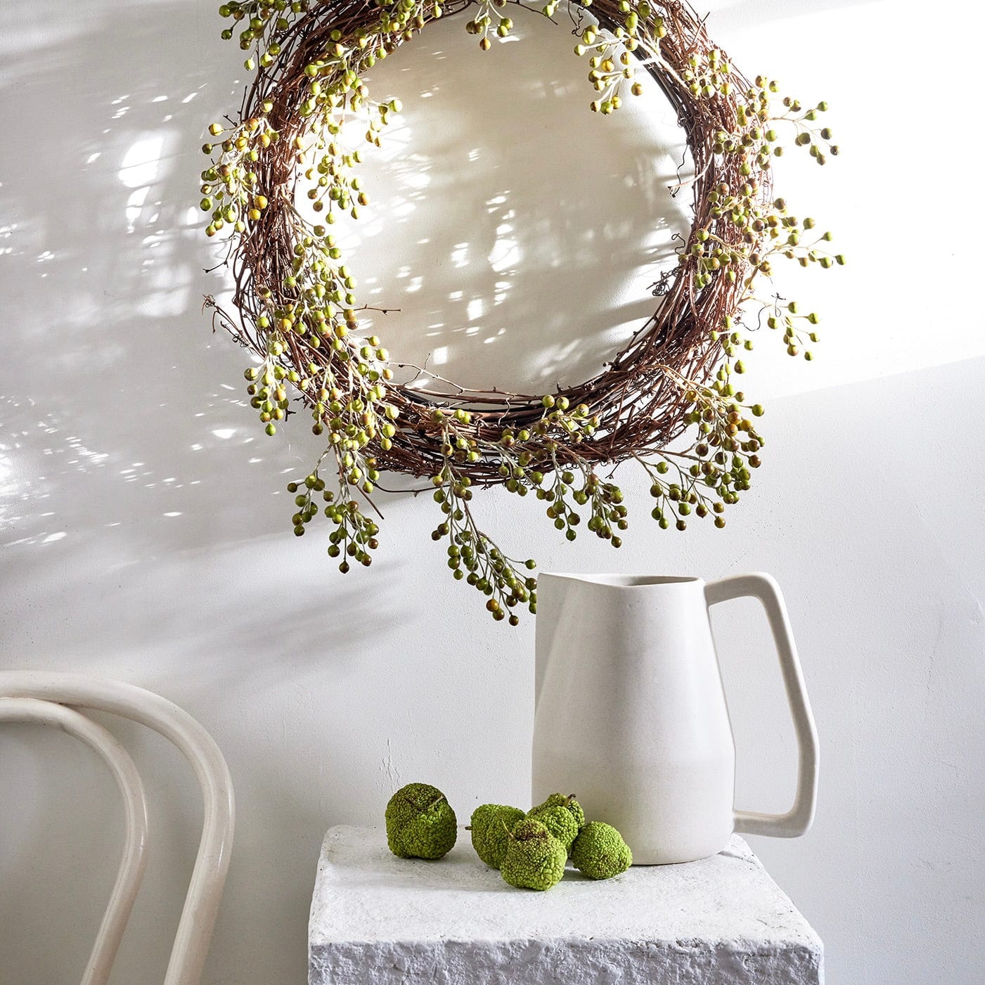 Bloomist Eco-Faux One Size EcoFaux Green Ilex Berry Wreath