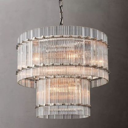 Residence Supply Polished Nickel / 22"x18" (56x46cm) Eikon 2-Tier Chandelier