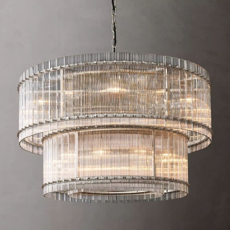 Residence Supply Polished Nickel / 48"x27" (122x67cm) Eikon 2-Tier Chandelier