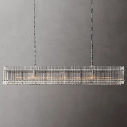 Residence Supply 54"/ 137cm 50W / Polished Nickel Eikon Linear Chandelier