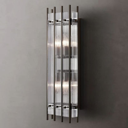 Residence Supply Large - 9.2" x 4.7" x 25.7" / 23.4cm x 12cm x 65.3cm - 160W / Warm White (3000K) / Matte Black Eikon Rectangular Wall Sconce