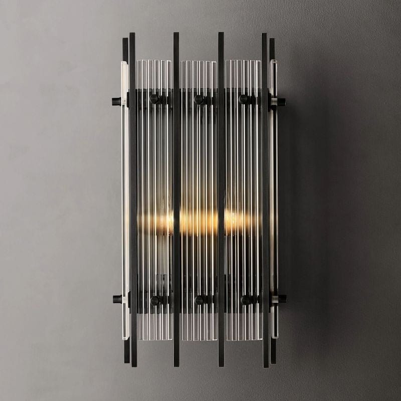 Residence Supply Small - 9.2" x 4.7" x 16.7" / 23.4cm x 12cm x 42cm - 80W / Warm White (3000K) / Matte Black Eikon Rectangular Wall Sconce