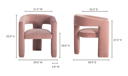 Moe's ROSA CLAY ELO CHAIR ROSA CLAY