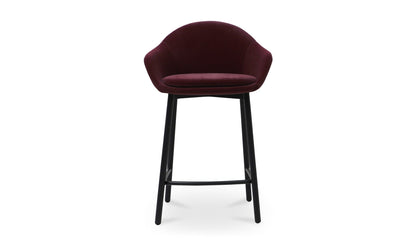 Moe's EMILY COUNTER STOOL WINE VELVET