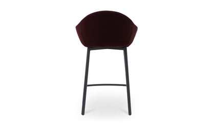 Moe's EMILY COUNTER STOOL WINE VELVET