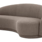 Moe's EXCELSIOR SOFA-WARM TAUPE Organic Bookshelf Slab with Glass Shelves