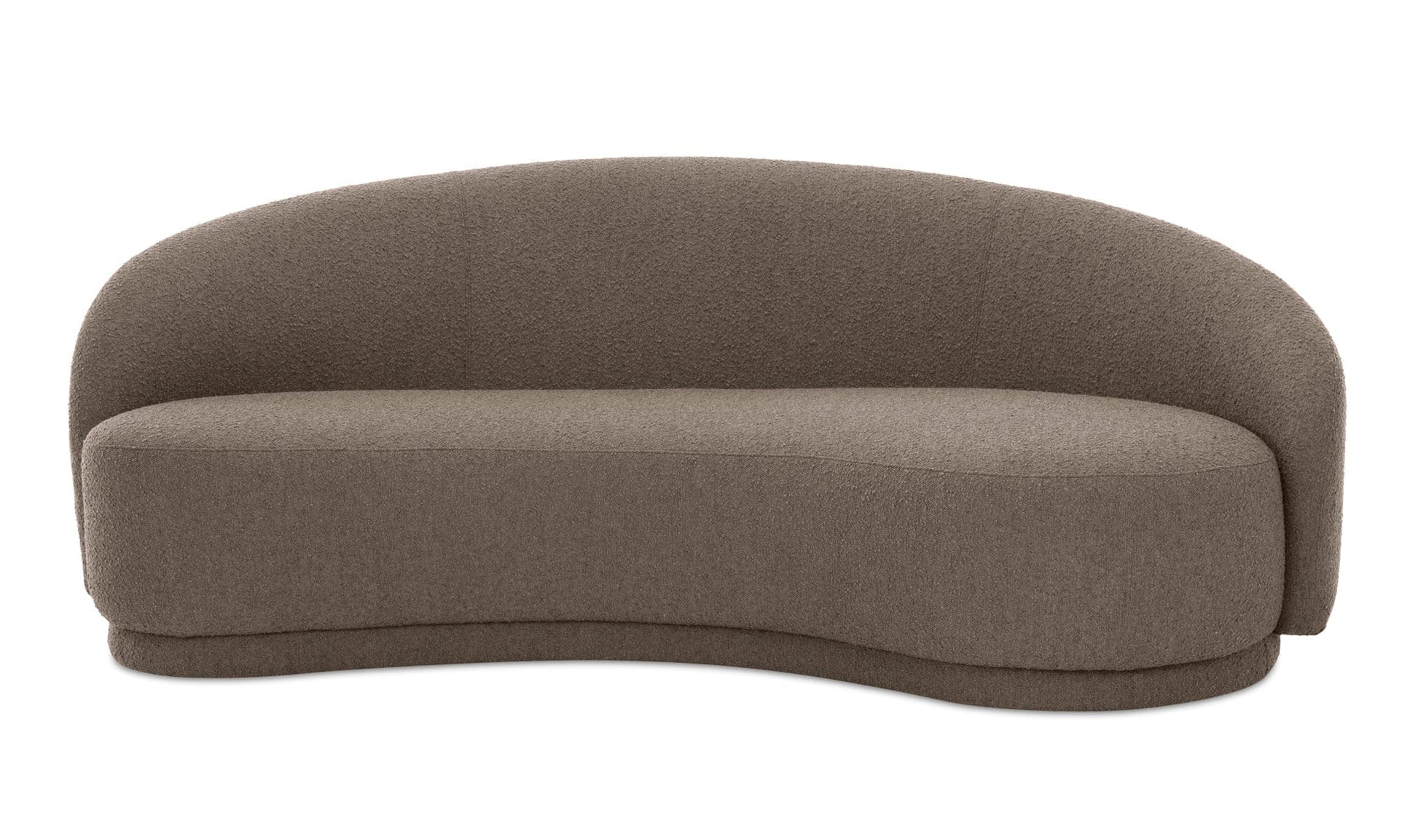 Moe's EXCELSIOR SOFA-WARM TAUPE Organic Bookshelf Slab with Glass Shelves