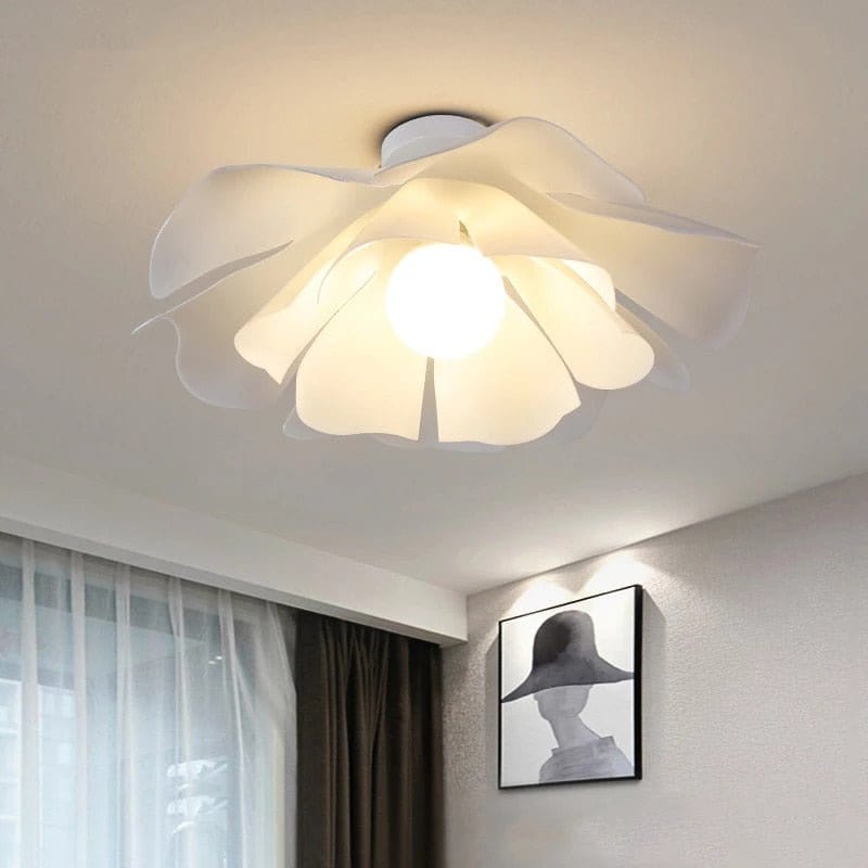 Residence Supply 13" x 5.5" / Cold White Fleur Ceiling Light