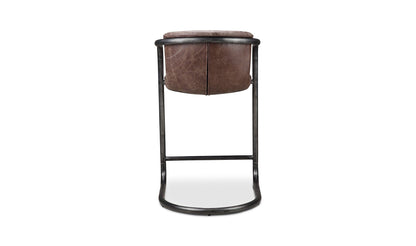 Moe's FREEMAN COUNTER STOOL GRAZED LEATHER-SET OF TWO