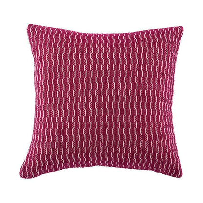 The Carpentry Shop Co. 18" x 18" Glitch - Fuchsia Pillow by Local Artisan Lenna Keshishian