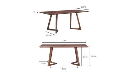 Moe's GODENZA DINING TABLE RECTANGULAR