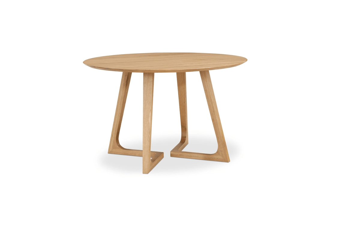 Moe's GODENZA DINING TABLE ROUND NATURAL OAK