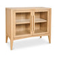 Moe's HARRINGTON SMALL CABINET Organic Bookshelf Slab with Glass Shelves