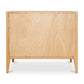 Moe's HARRINGTON SMALL CABINET Organic Bookshelf Slab with Glass Shelves