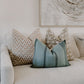 RuffledThread Home & Living > Home Décor > Decorative Pillows CHIMERE- Indian Hand Block Linen Pillow cover