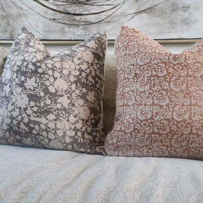 RuffledThread Home & Living > Home Décor > Decorative Pillows JUBA- Indian Hand Block Linen Pillow cover