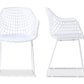 Moe's HONOLULU CHAIR WHITE -SET OF TWO