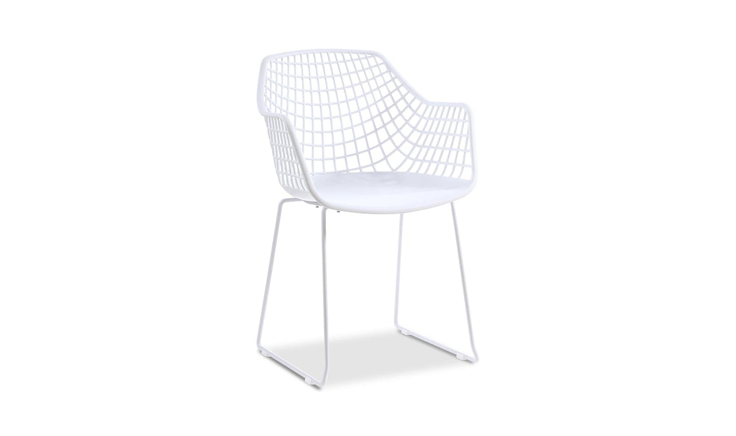 Moe's HONOLULU CHAIR WHITE -SET OF TWO