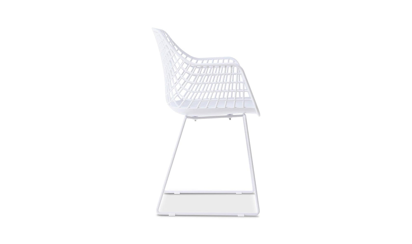 Moe's HONOLULU CHAIR WHITE -SET OF TWO